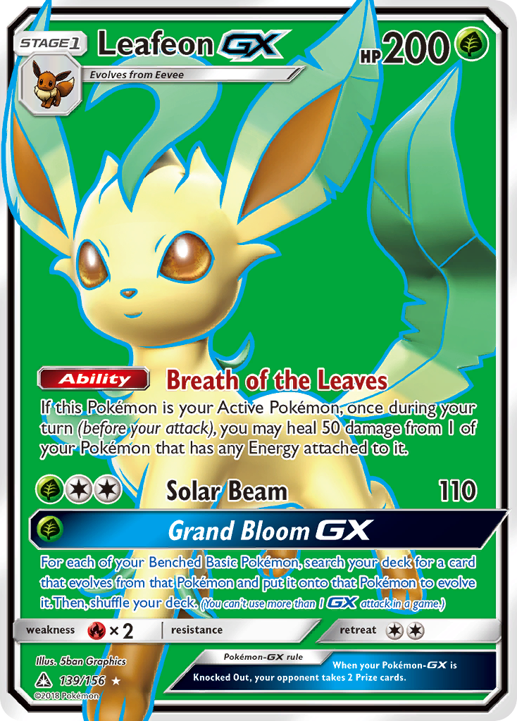 Leafeon GX (139/156) [Sun & Moon: Ultra Prism] | Anubis Games and Hobby