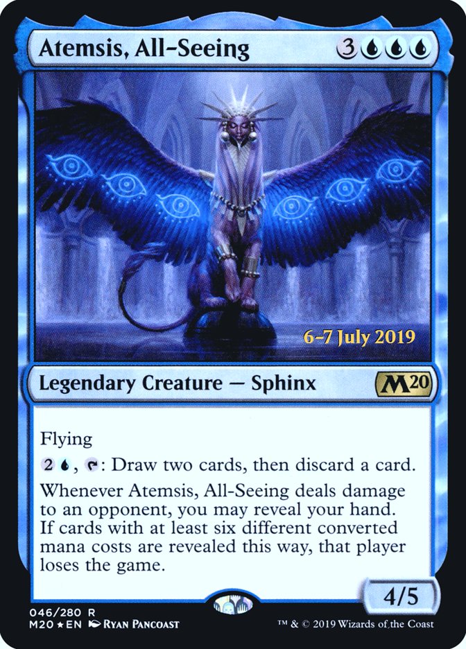 Atemsis, All-Seeing [Core Set 2020 Prerelease Promos] | Anubis Games and Hobby