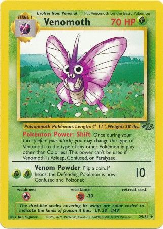 Venomoth (29/64) [Jungle Unlimited] | Anubis Games and Hobby