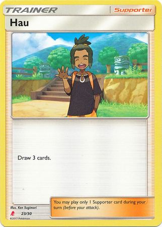 Hau (23/30) [Sun & Moon: Trainer Kit - Lycanroc] | Anubis Games and Hobby