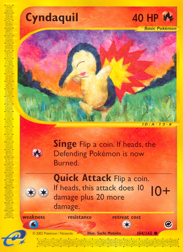 Cyndaquil (104/165) [Expedition: Base Set] | Anubis Games and Hobby