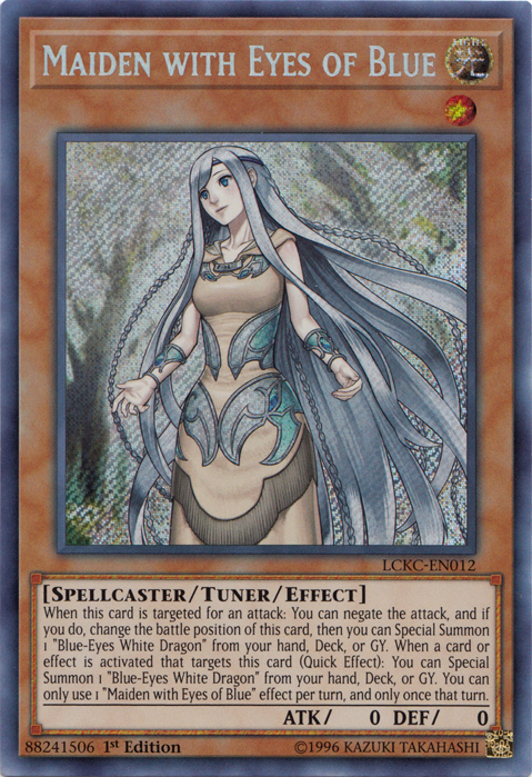 Maiden with Eyes of Blue [LCKC-EN012] Secret Rare | Anubis Games and Hobby