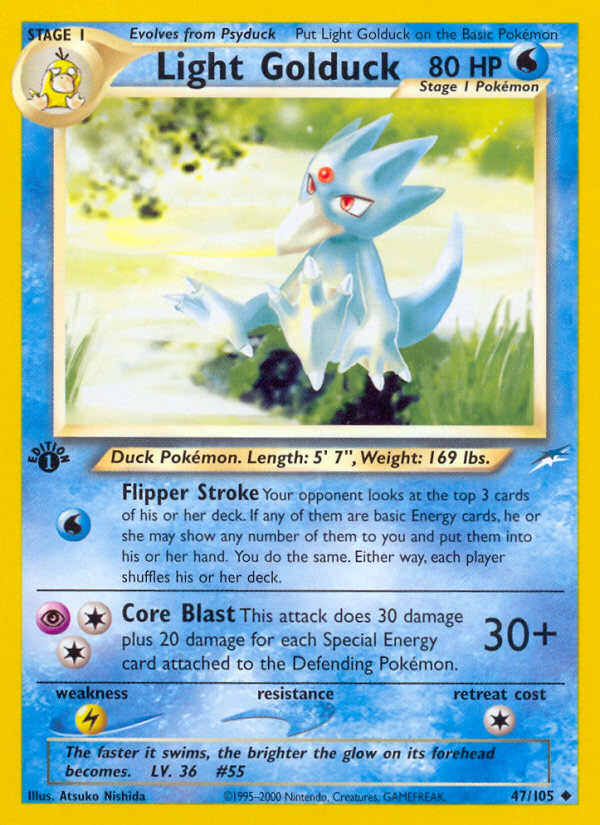 Light Golduck (47/105) [Neo Destiny 1st Edition] | Anubis Games and Hobby