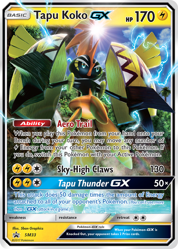 Tapu Koko GX (SM33) [Sun & Moon: Black Star Promos] | Anubis Games and Hobby