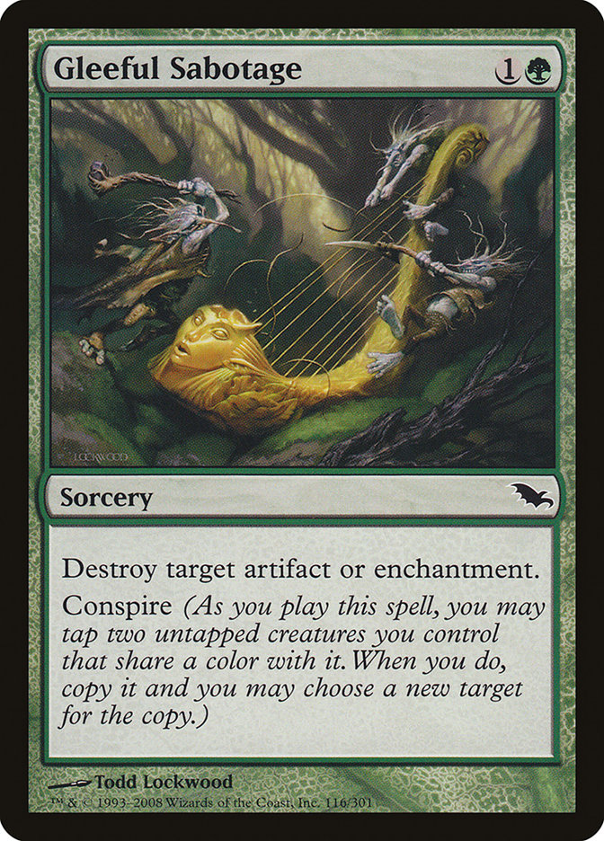 Gleeful Sabotage [Shadowmoor] | Anubis Games and Hobby