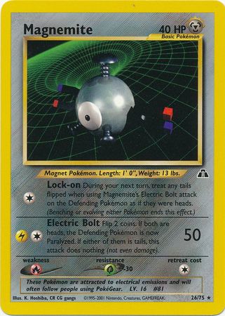 Magnemite (26/75) [Neo Discovery Unlimited] | Anubis Games and Hobby