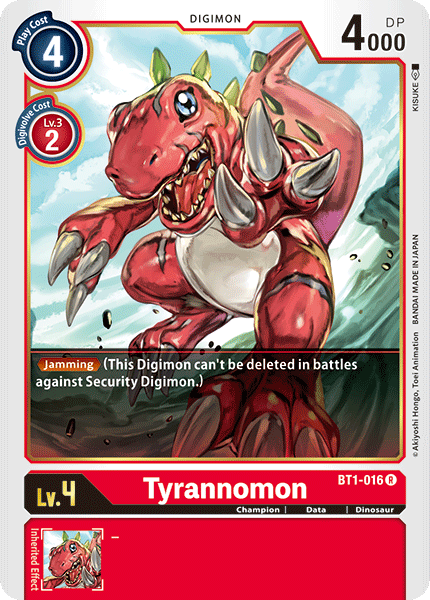 Tyrannomon [BT1-016] [Release Special Booster Ver.1.0] | Anubis Games and Hobby