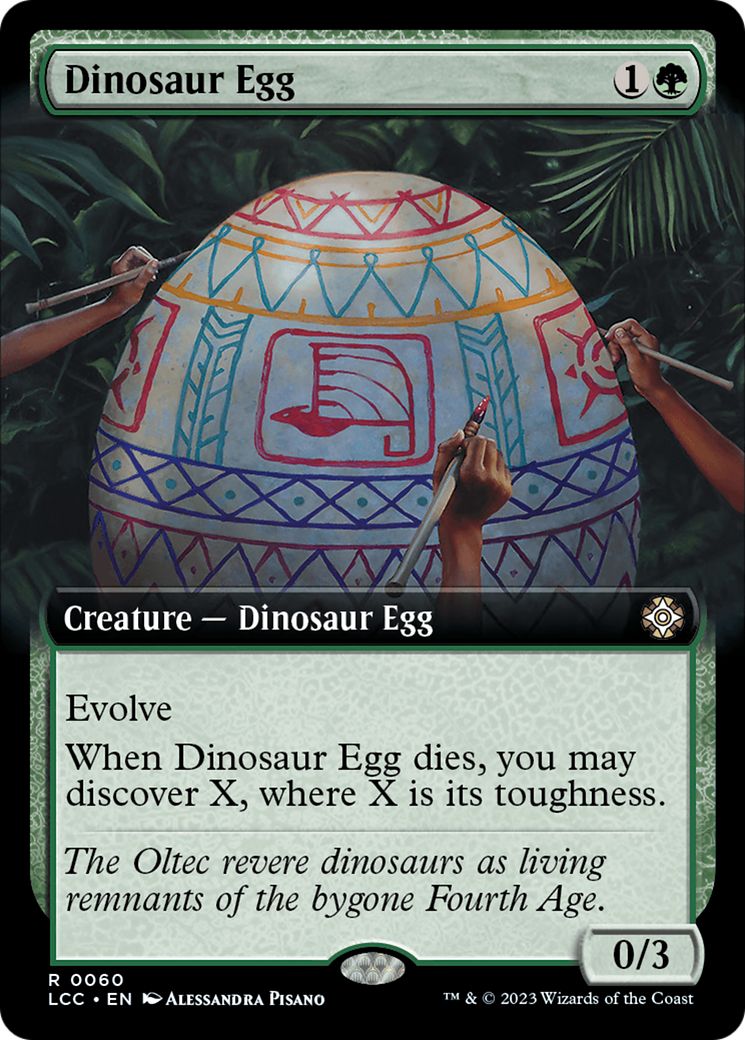 Dinosaur Egg (Extended Art) [The Lost Caverns of Ixalan Commander] | Anubis Games and Hobby