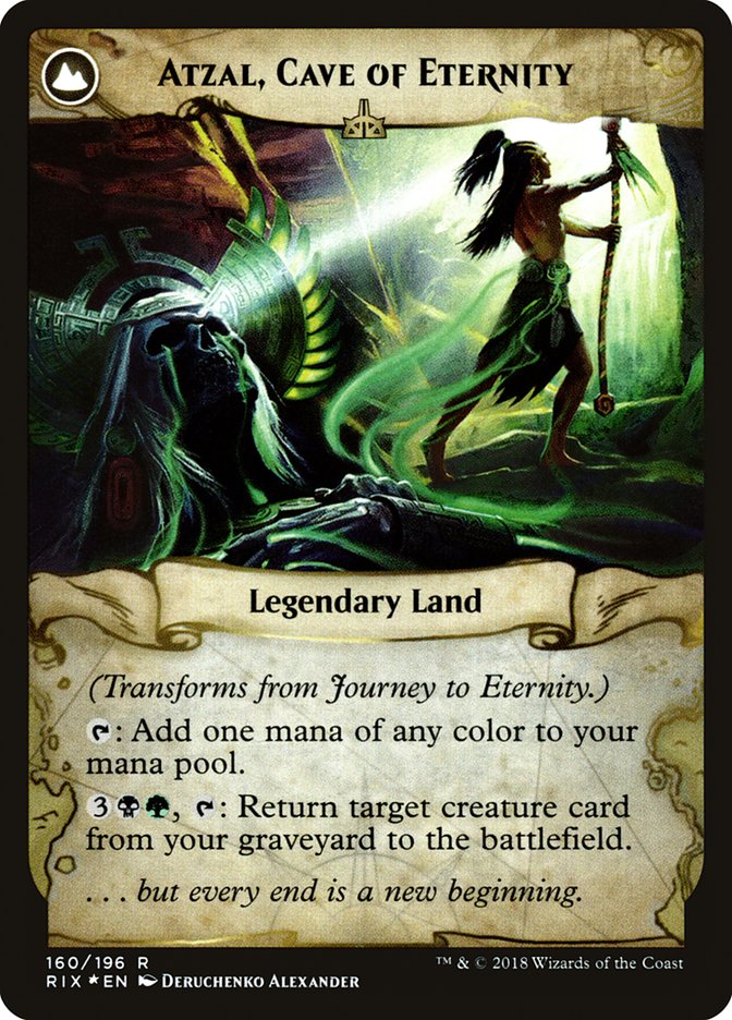 Journey to Eternity // Atzal, Cave of Eternity [Rivals of Ixalan Prerelease Promos] | Anubis Games and Hobby