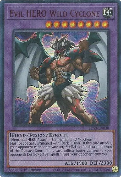 Evil HERO Wild Cyclone (Red) [LDS3-EN030] Ultra Rare | Anubis Games and Hobby