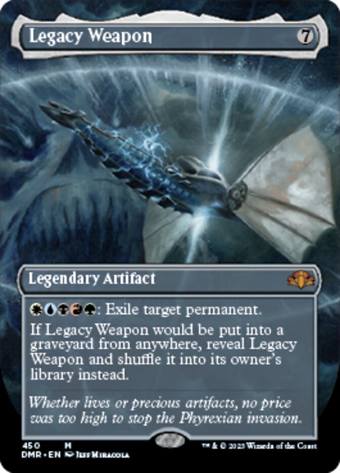 Legacy Weapon (Borderless Alternate Art) [Dominaria Remastered] | Anubis Games and Hobby