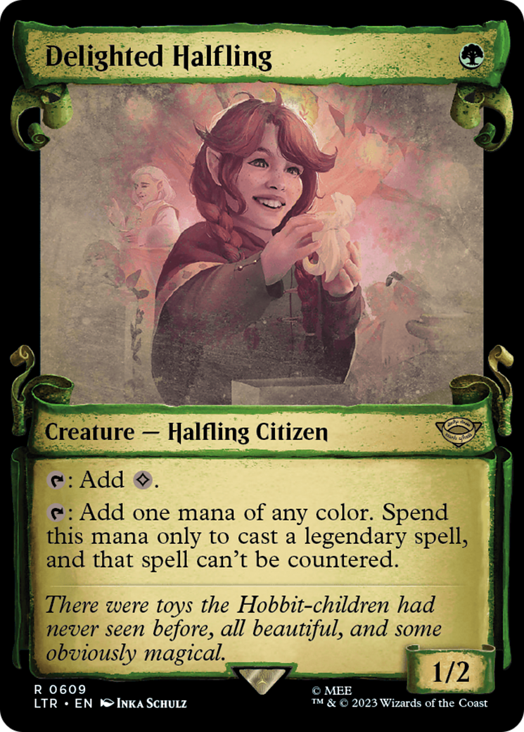 Delighted Halfling [The Lord of the Rings: Tales of Middle-Earth Showcase Scrolls] | Anubis Games and Hobby