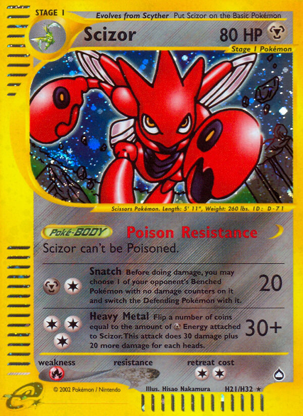 Scizor (H21/H32) [Aquapolis] | Anubis Games and Hobby