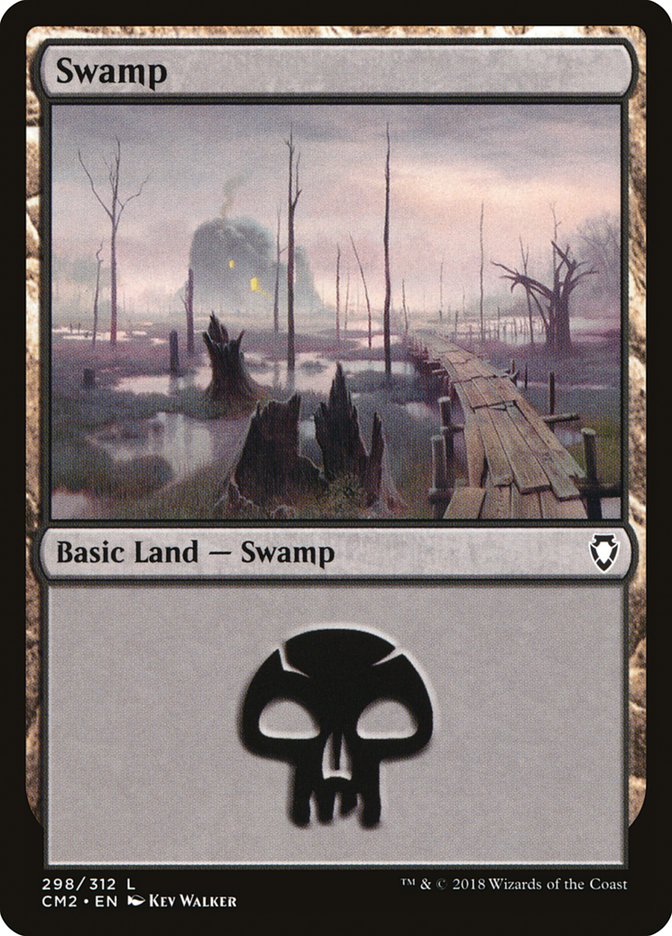 Swamp (298) [Commander Anthology Volume II] | Anubis Games and Hobby