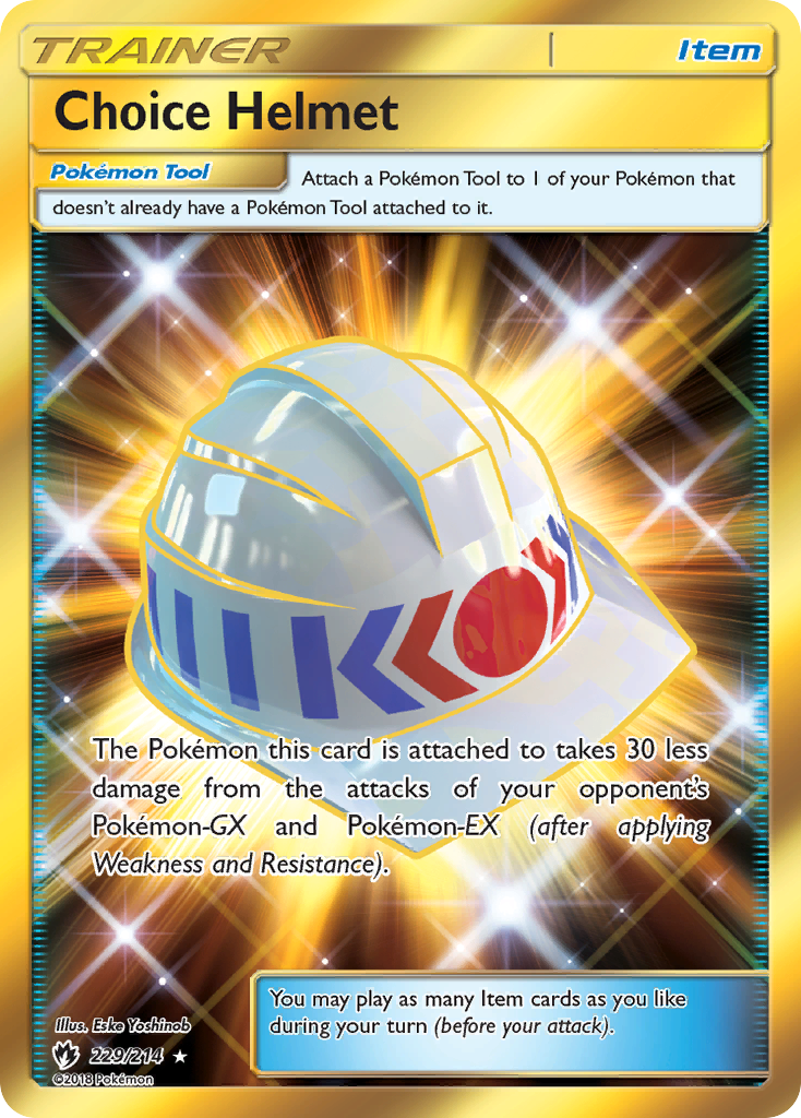 Choice Helmet (229/214) [Sun & Moon: Lost Thunder] | Anubis Games and Hobby