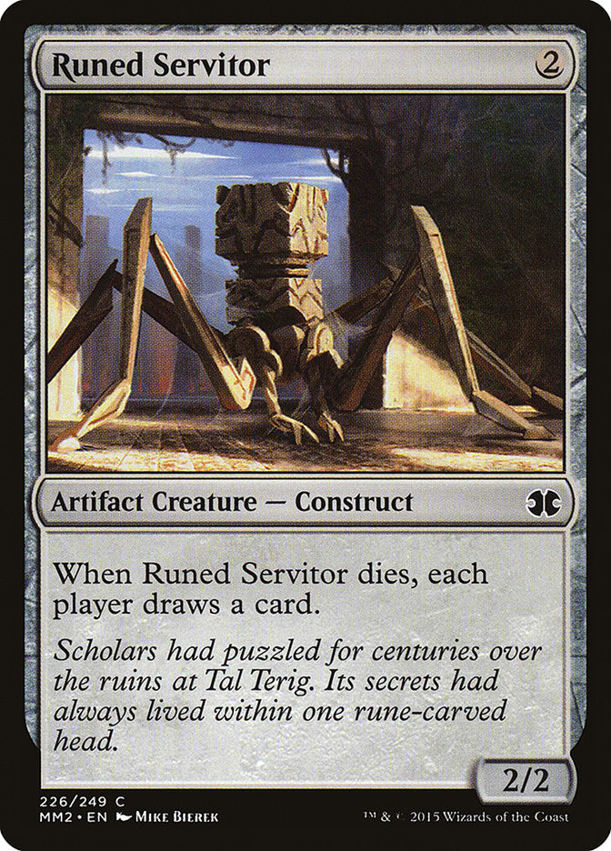 Runed Servitor [Modern Masters 2015] | Anubis Games and Hobby