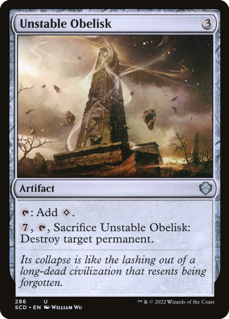 Unstable Obelisk [Starter Commander Decks] | Anubis Games and Hobby