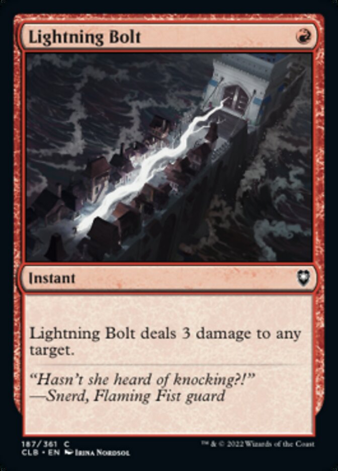 Lightning Bolt [Commander Legends: Battle for Baldur's Gate] | Anubis Games and Hobby