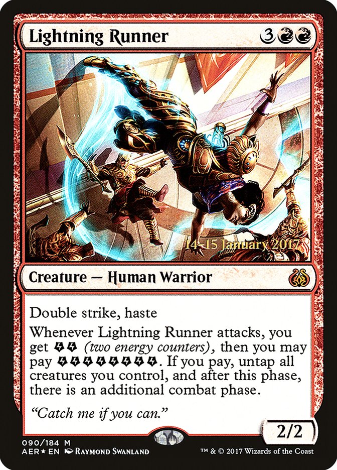 Lightning Runner [Aether Revolt Prerelease Promos] | Anubis Games and Hobby