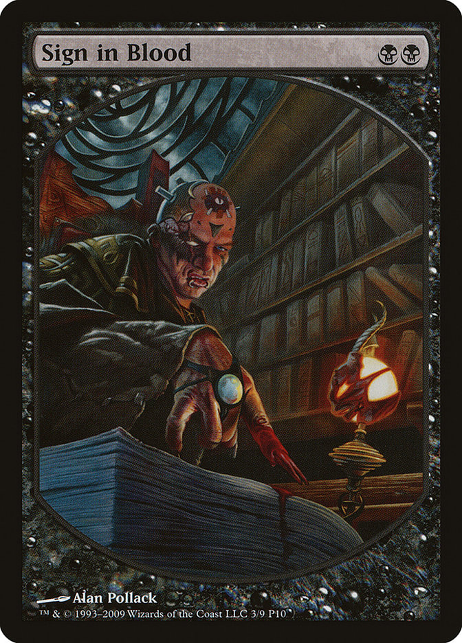 Sign in Blood [Magic Player Rewards 2010] | Anubis Games and Hobby