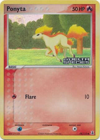 Ponyta (78/113) (Stamped) [EX: Delta Species] | Anubis Games and Hobby