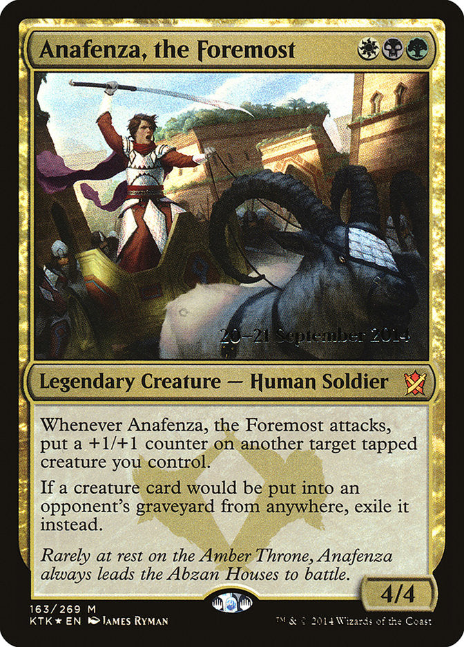 Anafenza, the Foremost [Khans of Tarkir Prerelease Promos] | Anubis Games and Hobby