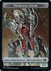 Zombie // Phyrexian Golem Double-Sided Token [Double Masters 2022 Tokens] | Anubis Games and Hobby