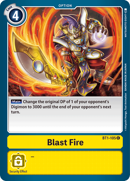 Blast Fire [BT1-105] [Release Special Booster Ver.1.0] | Anubis Games and Hobby