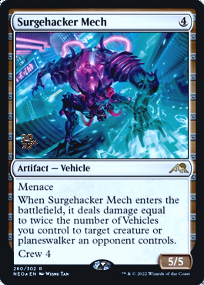 Surgehacker Mech [Kamigawa: Neon Dynasty Prerelease Promos] | Anubis Games and Hobby