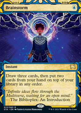 Brainstorm (Foil Etched) [Strixhaven: School of Mages Mystical Archive] | Anubis Games and Hobby