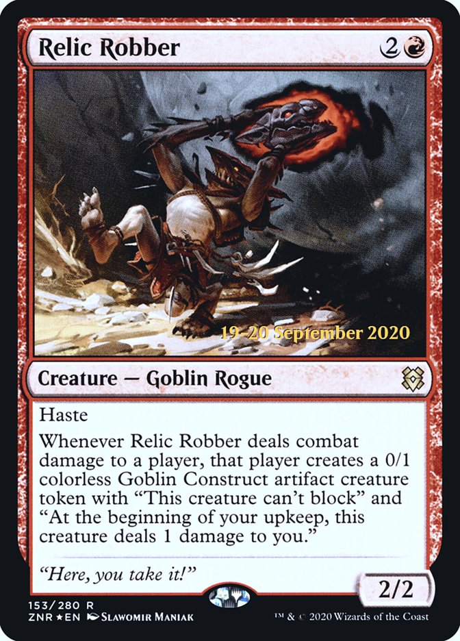 Relic Robber [Zendikar Rising Prerelease Promos] | Anubis Games and Hobby