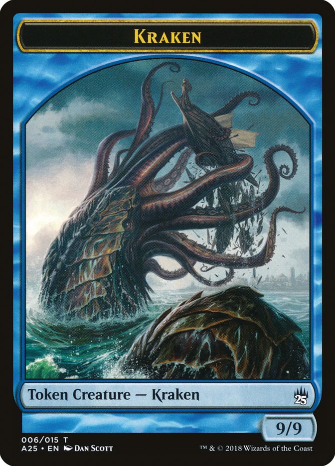 Fish // Kraken Double-Sided Token [Masters 25 Tokens] | Anubis Games and Hobby