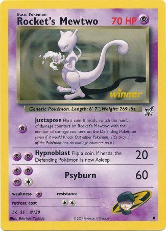 Rocket's Mewtwo (8) (Jumbo Card) [Best of Promos] | Anubis Games and Hobby