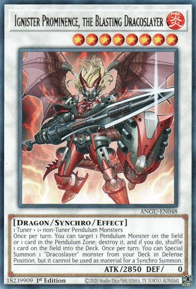 Ignister Prominence, the Blasting Dracoslayer (Rare) [ANGU-EN048] Rare | Anubis Games and Hobby