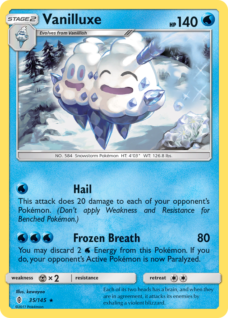 Vanilluxe (35/145) [Sun & Moon: Guardians Rising] | Anubis Games and Hobby