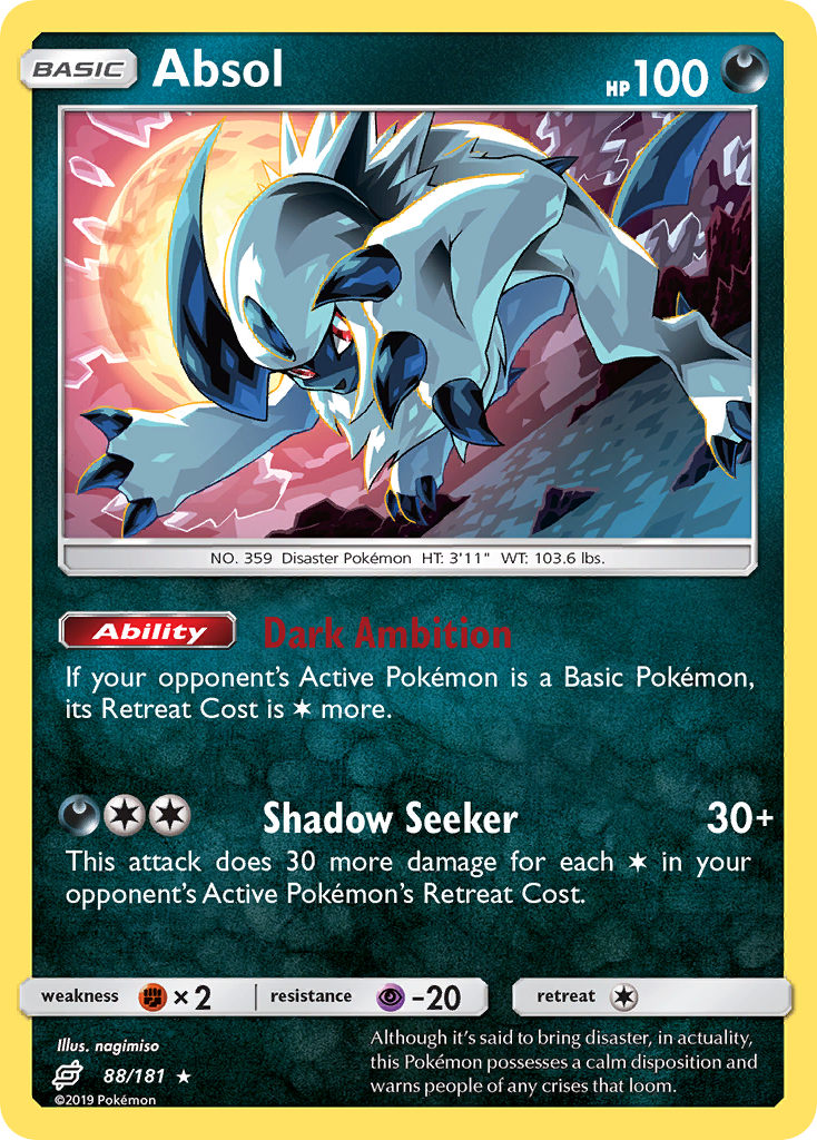 Absol (88/181) [Sun & Moon: Team Up] | Anubis Games and Hobby