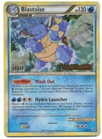 Blastoise (13/95) (Staff Prerelease Promo) [HeartGold & SoulSilver: Black Star Promos] | Anubis Games and Hobby