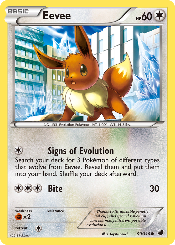 Eevee (90/116) [Black & White: Plasma Freeze] | Anubis Games and Hobby