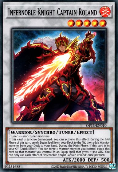 Infernoble Knight Captain Roland [OP15-EN010] Super Rare | Anubis Games and Hobby