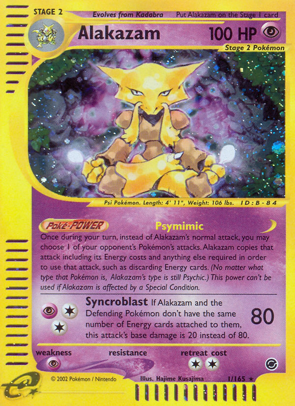 Alakazam (1/165) [Expedition: Base Set] | Anubis Games and Hobby