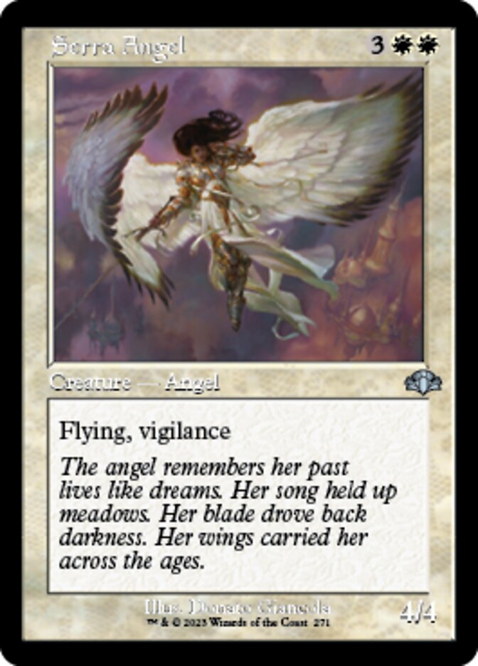 Serra Angel (Retro) [Dominaria Remastered] | Anubis Games and Hobby