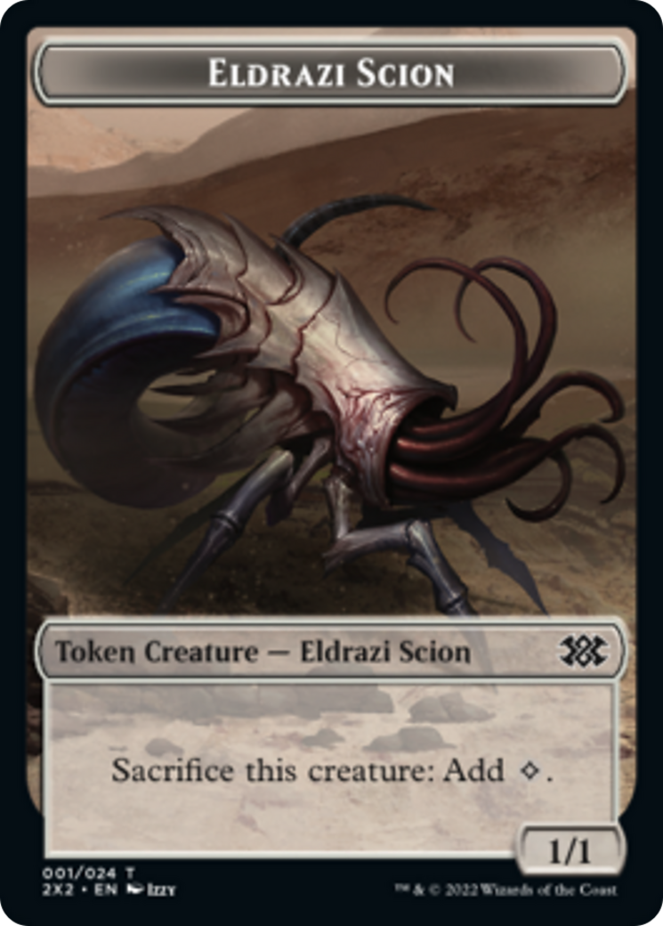 Boar // Eldrazi Scion Double-Sided Token [Double Masters 2022 Tokens] | Anubis Games and Hobby