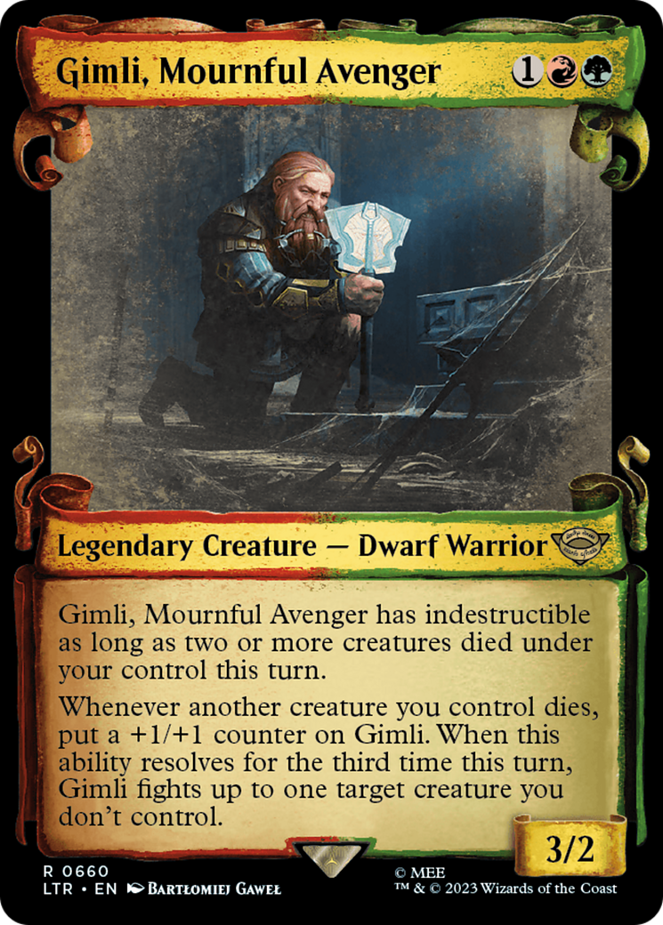 Gimli, Mournful Avenger [The Lord of the Rings: Tales of Middle-Earth Showcase Scrolls] | Anubis Games and Hobby