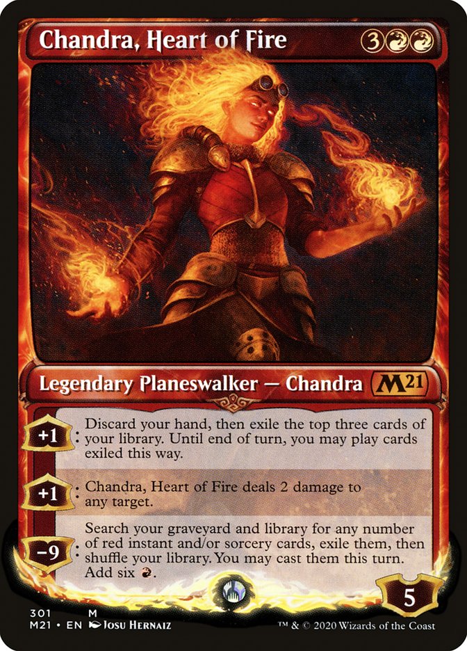 Chandra, Heart of Fire (Showcase) [Core Set 2021] | Anubis Games and Hobby