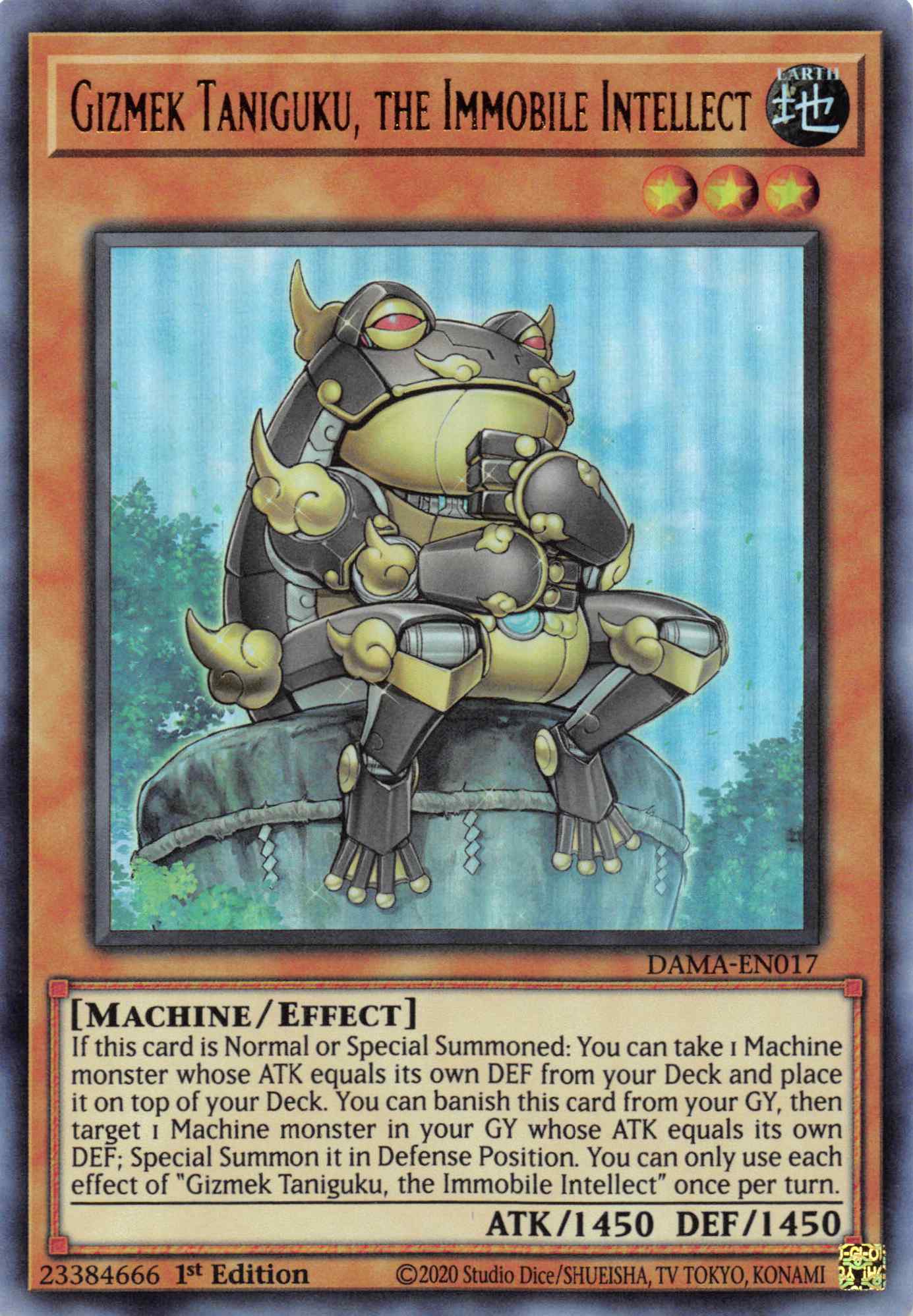 Gizmek Taniguku, the Immobile Intellect [DAMA-EN017] Ultra Rare | Anubis Games and Hobby