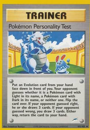 Pokemon Personality Test (102/105) [Neo Destiny Unlimited] | Anubis Games and Hobby