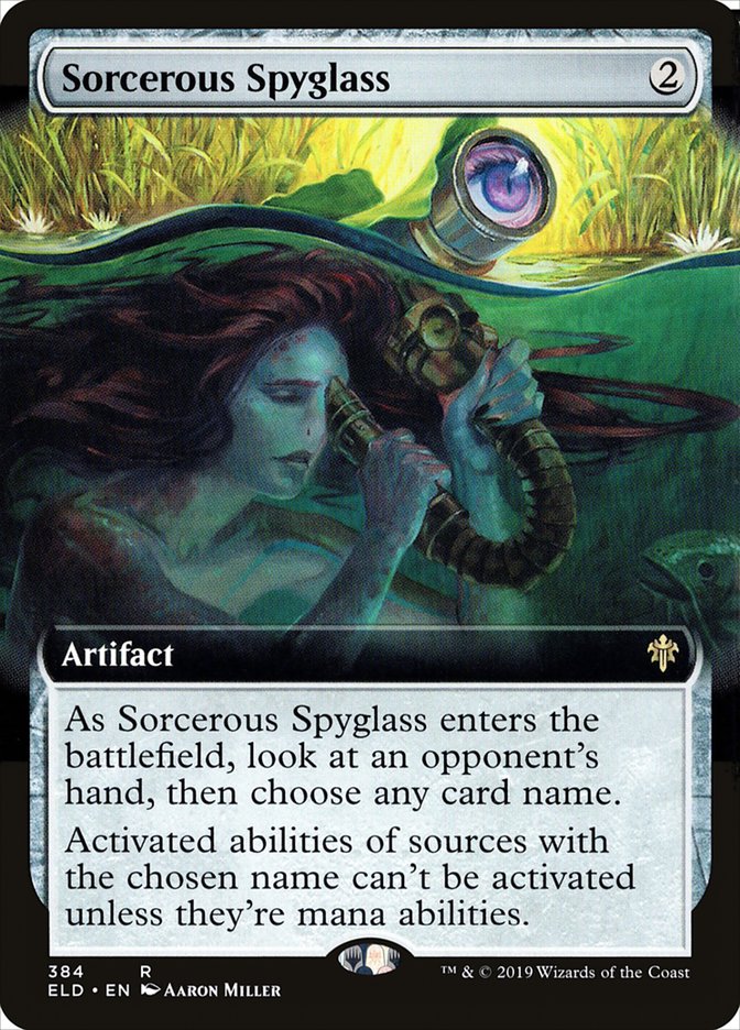 Sorcerous Spyglass (Extended Art) [Throne of Eldraine] | Anubis Games and Hobby