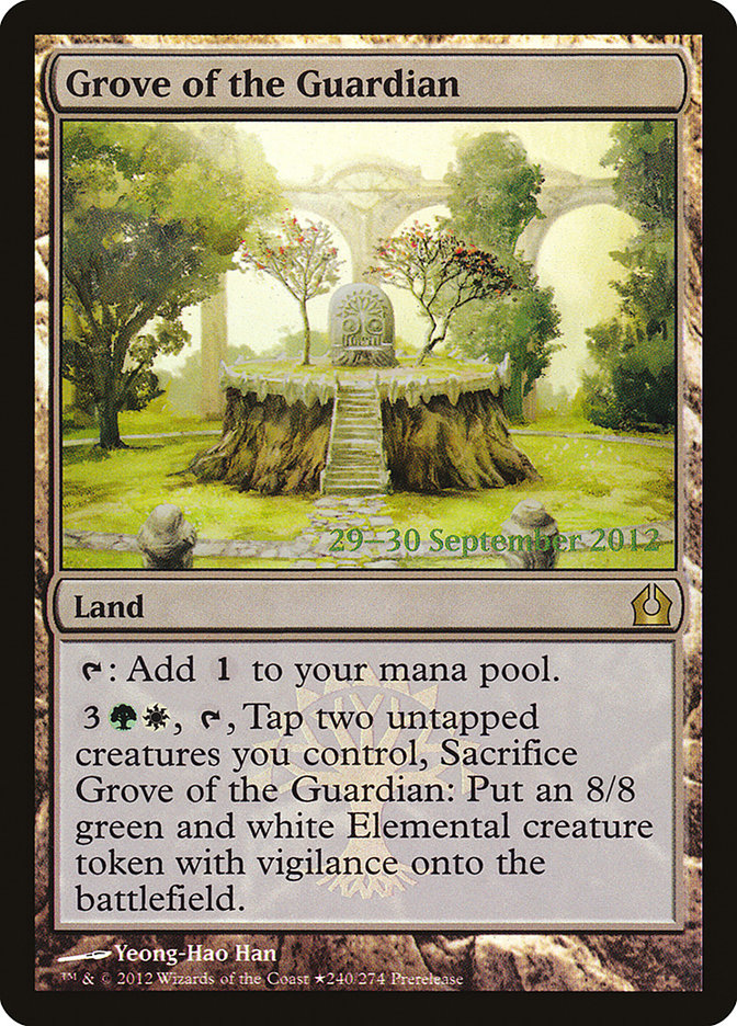 Grove of the Guardian [Return to Ravnica Prerelease Promos] | Anubis Games and Hobby