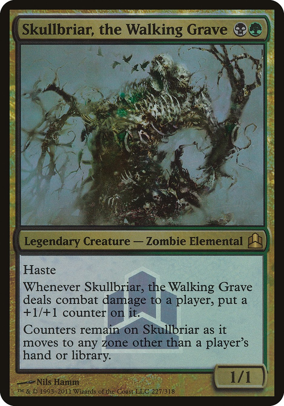 Skullbriar, the Walking Grave (Launch) (Oversized) [Commander 2011 Oversized] | Anubis Games and Hobby