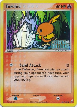 Torchic (66/100) (Stamped) [EX: Crystal Guardians] | Anubis Games and Hobby